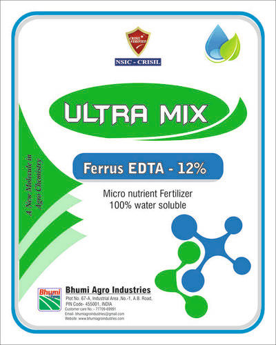 Ultra Mix Ferrus Edta-12% Application: Agriculture