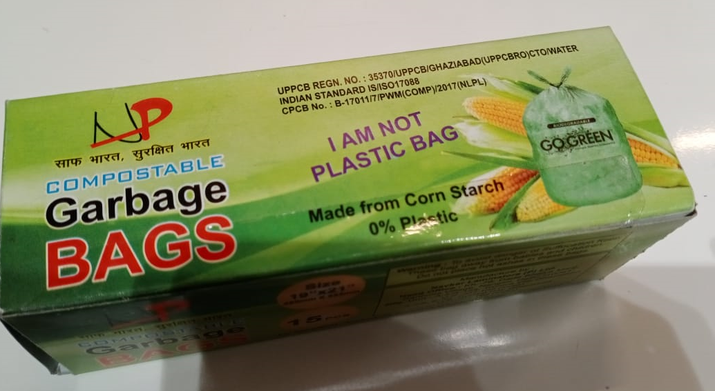 Eco-friendly Bag Roll - Corn Starch Material, 500 Gm - 10 Kg Capacity, Available In Multiple Colors , 100% Biodegradable & Compostable Bags, Soft Texture