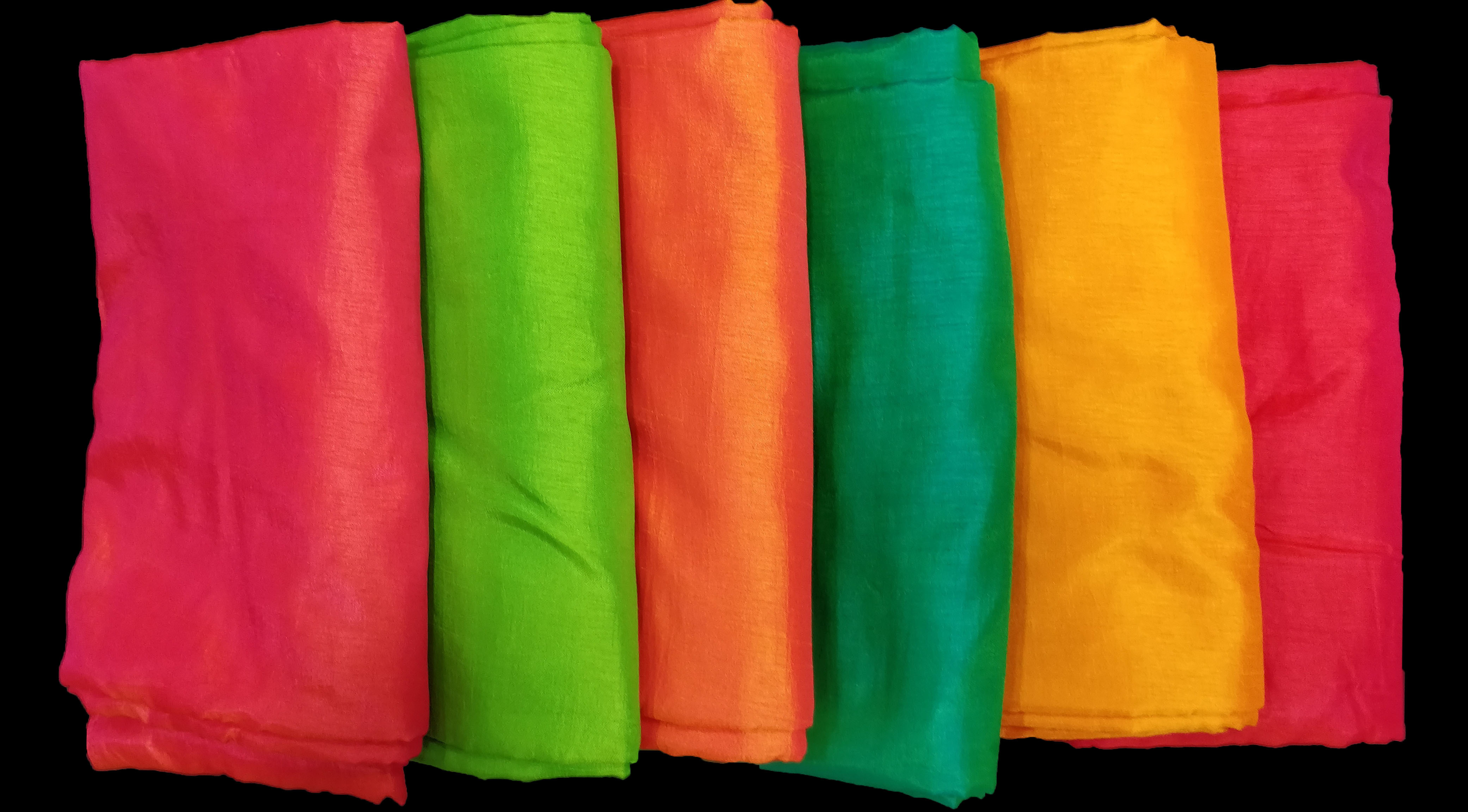 Sana Silk Fabric - 100% Silk, 44 Inch Width, Available In Different Colors | Light In Weight, Smooth Texture, Bright Shine, Suitable For All Seasons