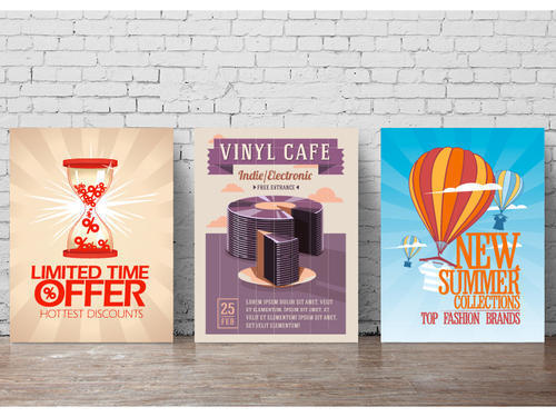 Poster Printing - Paper Material, Customized Shapes, Any Color Options | Tailored Style As Required For Unique Designs