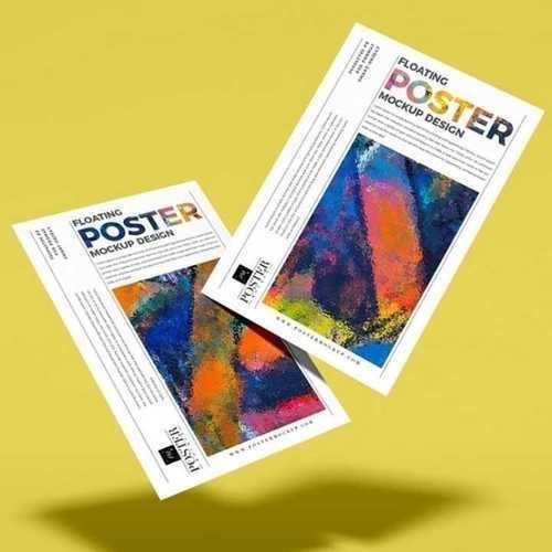 Poster Printing - Paper Material, Customized Shapes, Any Color Options | Tailored Style As Required For Unique Designs
