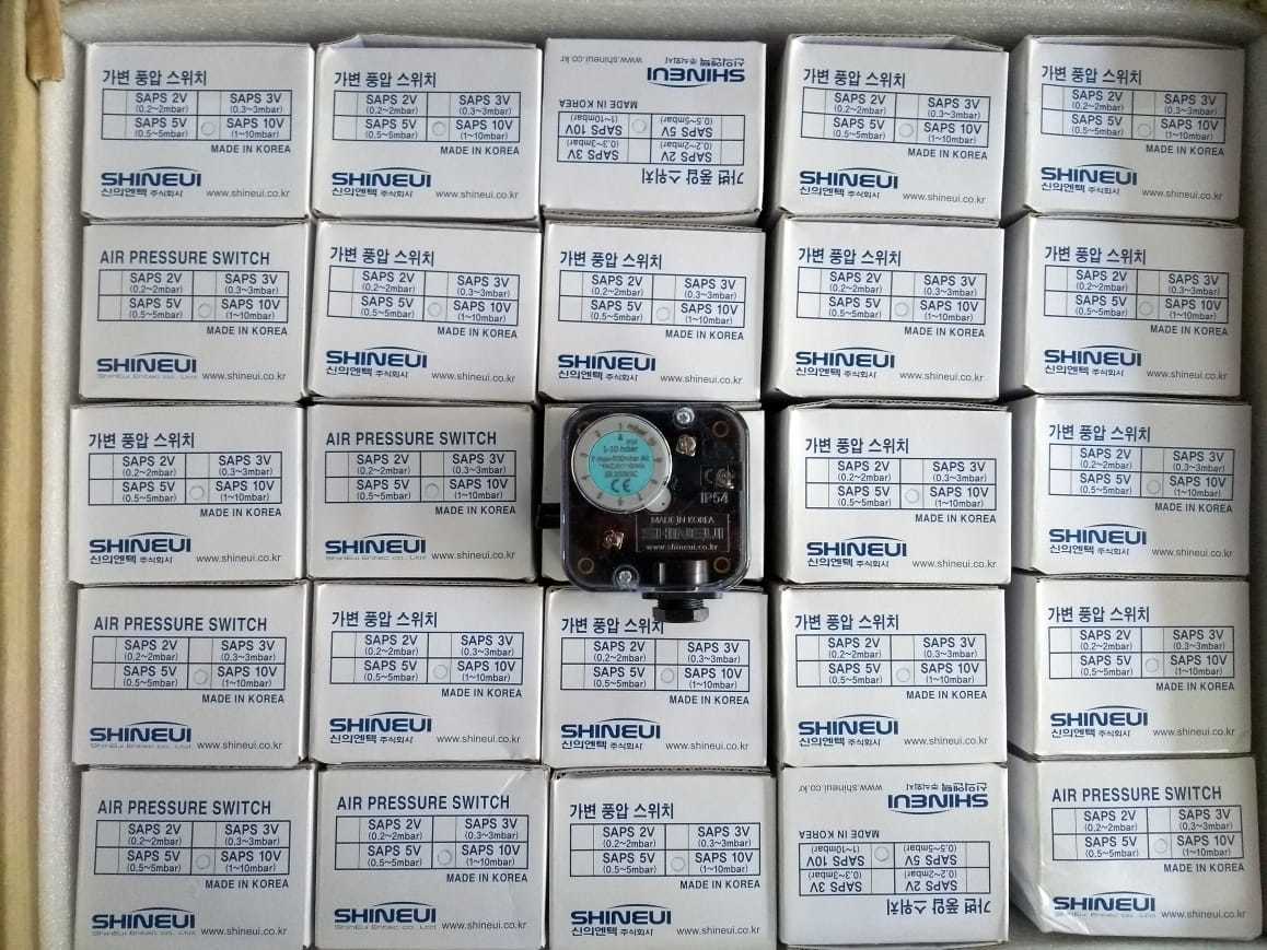 Air Pressure Switch Saps 50v - Pressure Range 2.5-50 Mbar | Max Voltage 250v, Ip 54 Protection Class