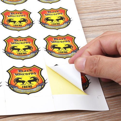 Printed Stickers - Paper Material, Any Custom Shape, Any Color | Design Printing, Adhesive Tape Type For Enhanced Promotion