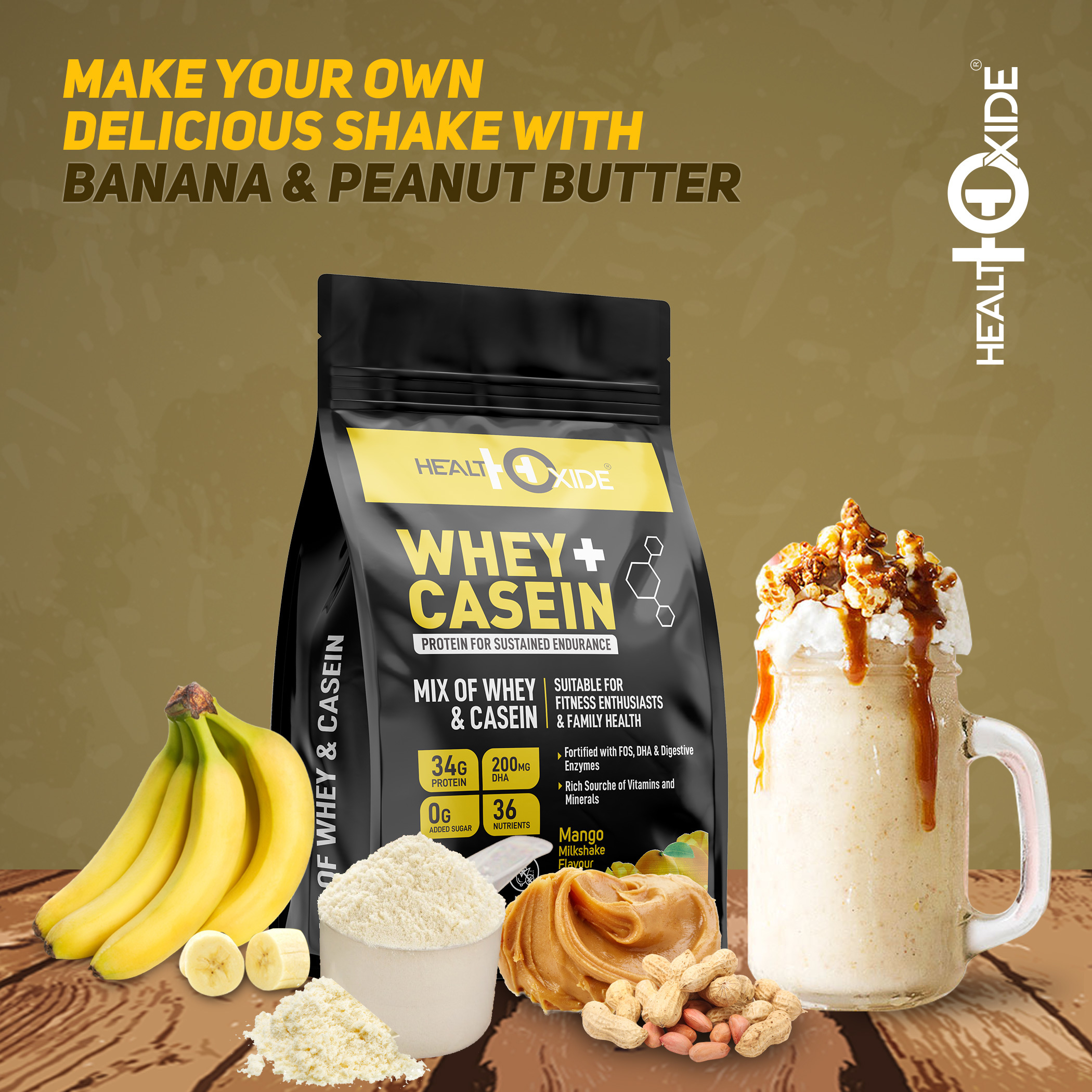 Whey Casein Dosage Form: Powder