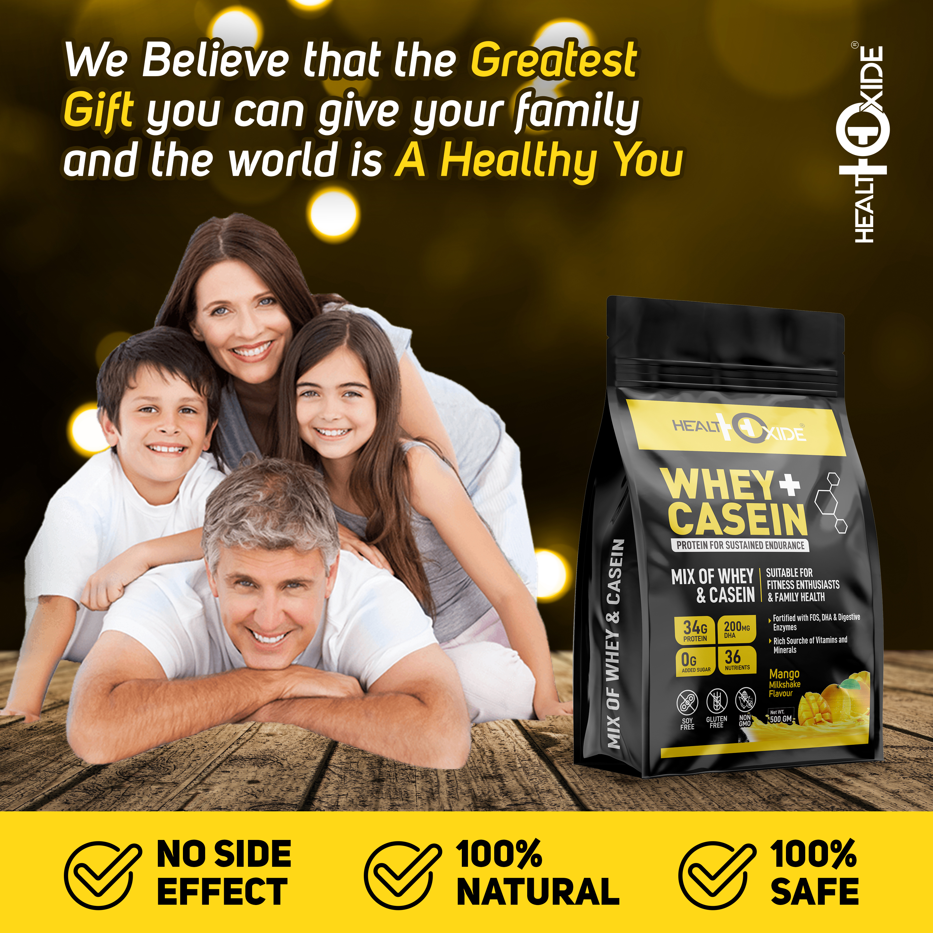 Whey Casein Dosage Form: Powder
