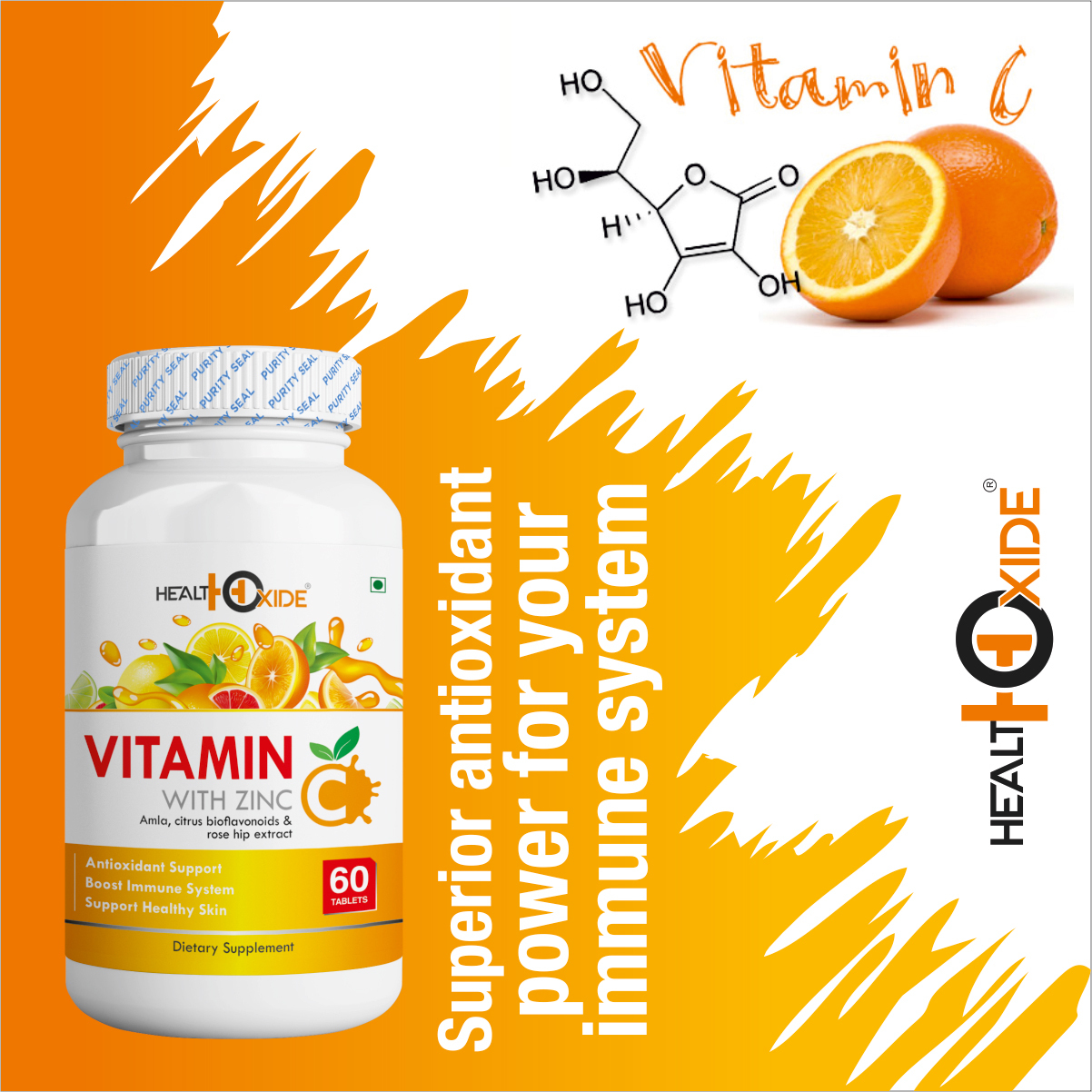 Vitamin C - 1000 Mg Daily Immune Support Tablets | Antioxidant Rich, Promotes Skin Health, Boosts Nutrition
