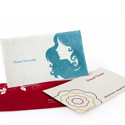 Textured Visiting Card - Paper Material, Customizable Shapes, Vibrant Colors | Ideal For Promotional Use With Unique Style Options