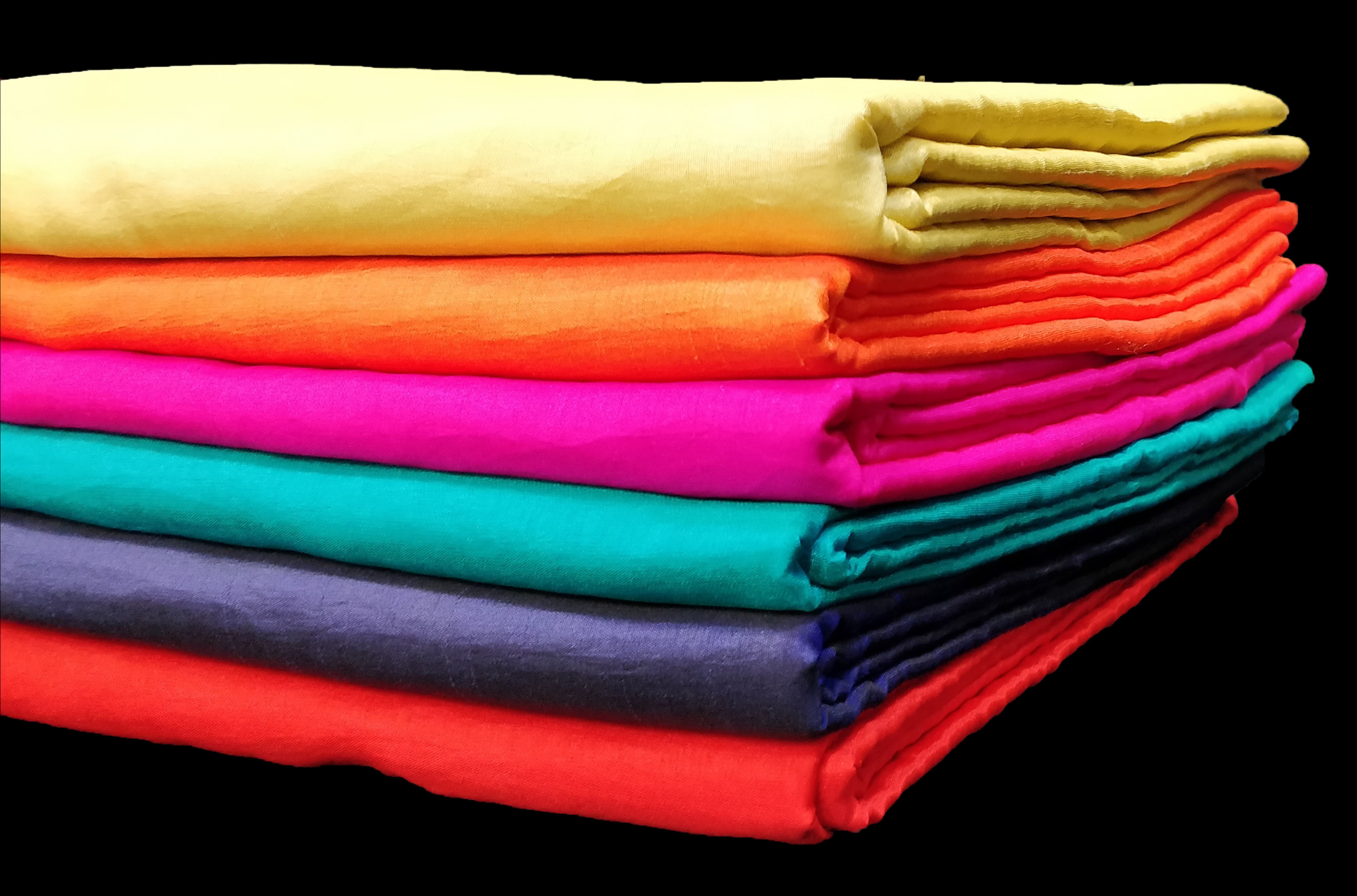 Silk Saree Fabric - 100% Silk, 44 Inches Width, Available In Different Colors | Smooth, Light In Weight, Soft Texture, Bright Shine, Ideal For Autumn