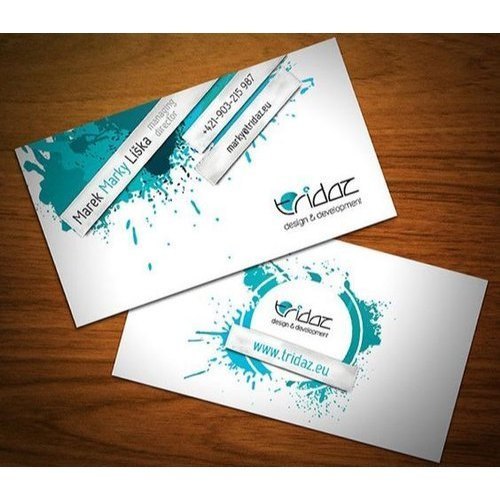 Without Lamination Visiting Card - Paper Material, Any Customize Shape, Any Color | Design Printing, Offer Printing