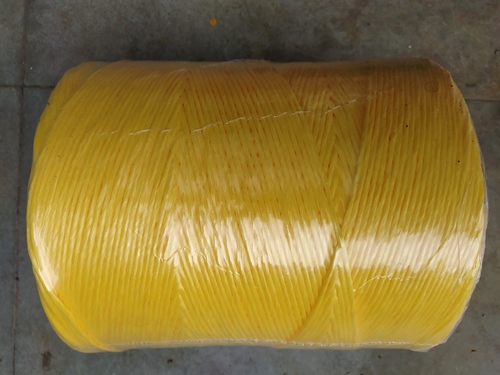 Baler Twine - Synthetic Polypropylene, Variable Diameter, Yellow Color, High Load Capacity, Smooth Surface, Twisted Ply, High Tensile Strength