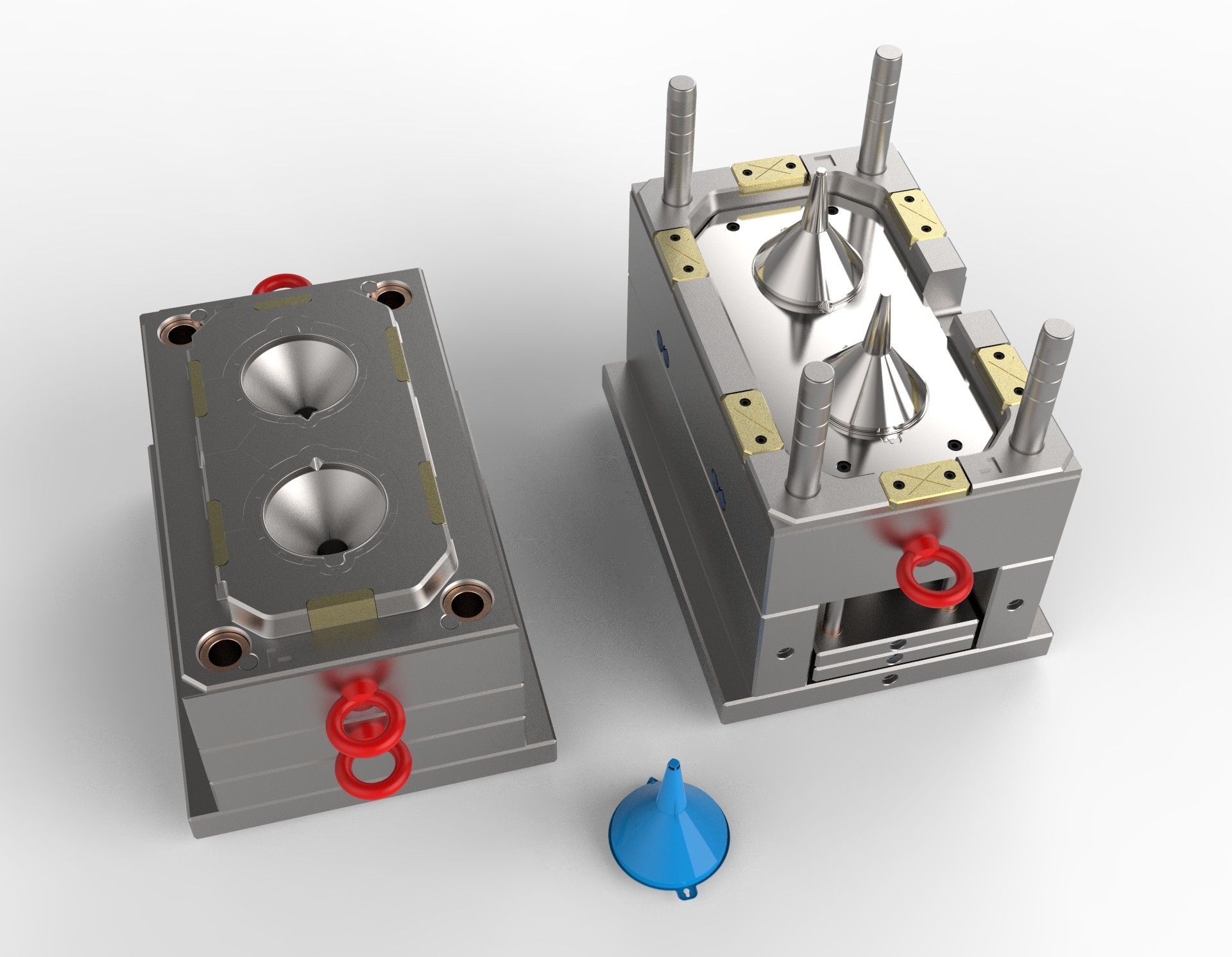 Funnel Plastic Injection Mold Cavity: 2cavity