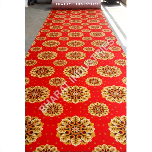 Red Printed Design Mat