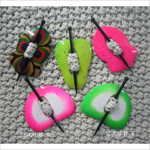 ब्रोच फैंसी कलर शॉल पिन