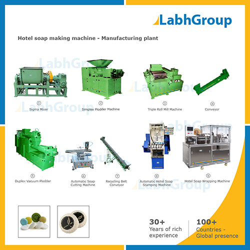 Automatic Hotel Soap Making Machine - Manufacturing Plant
