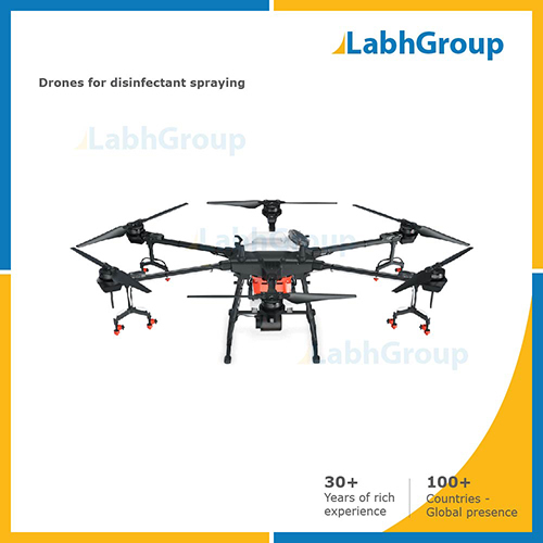कीटाणुनाशक छिड़काव के लिए स्वचालित ड्रोन