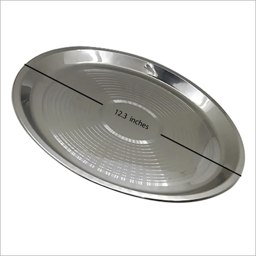 Stainless Steel Thali - Various Sizes Available | Durable Stainless Steel, Single Unit, Ideal for Multi-Cuisine Dining