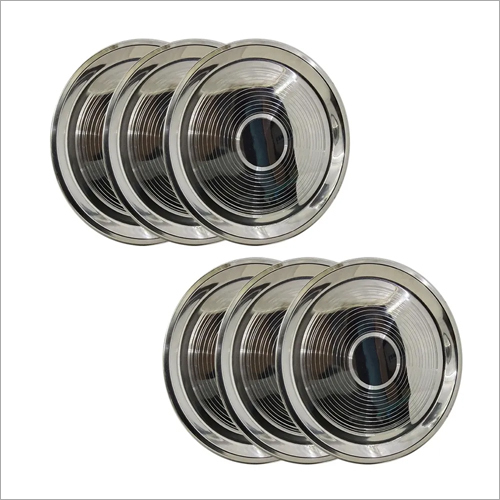 Stainless Steel Round Plate - Various Sizes Available | Durable 6 Plate Set for Versatile Dining and Serving Needs