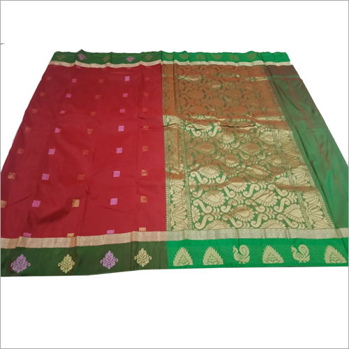 Multicolor Arani Semi Silk Fancy Saree