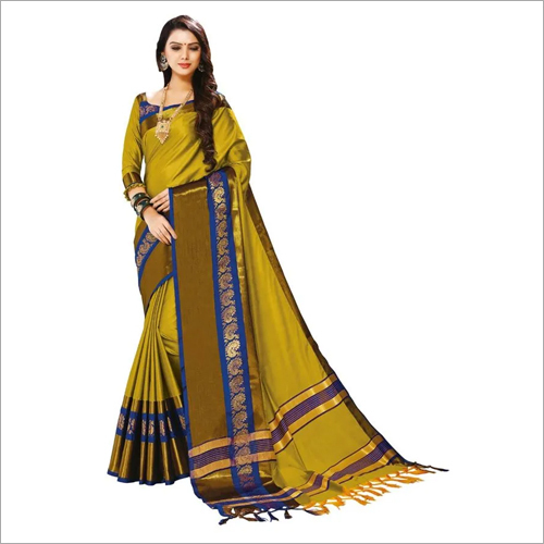 Soft Cotton Silk Saree - Elegant Casual Wear | Versatile for Rainy, Summer, Winter Occasions, Unique Indian Style