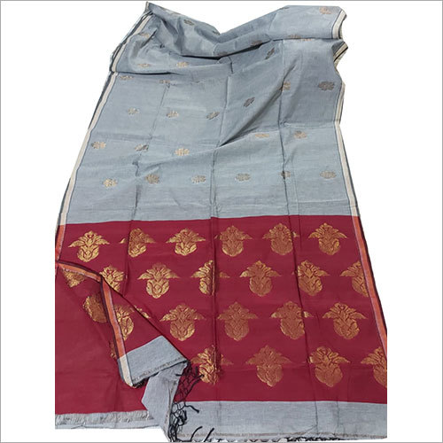 Cotton with Zari Work Handloom Sarees