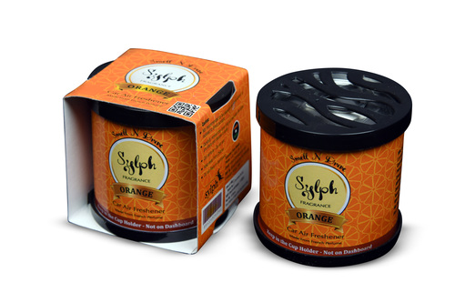 Sylph Orange Gel Car Air Freshener (Oil Based)