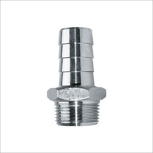 Hose Nipple - Silver, Standard Size Compatible with Hose Connections | Durable Corrosion-Resistant, Threaded Connection, Lightweight under 200g