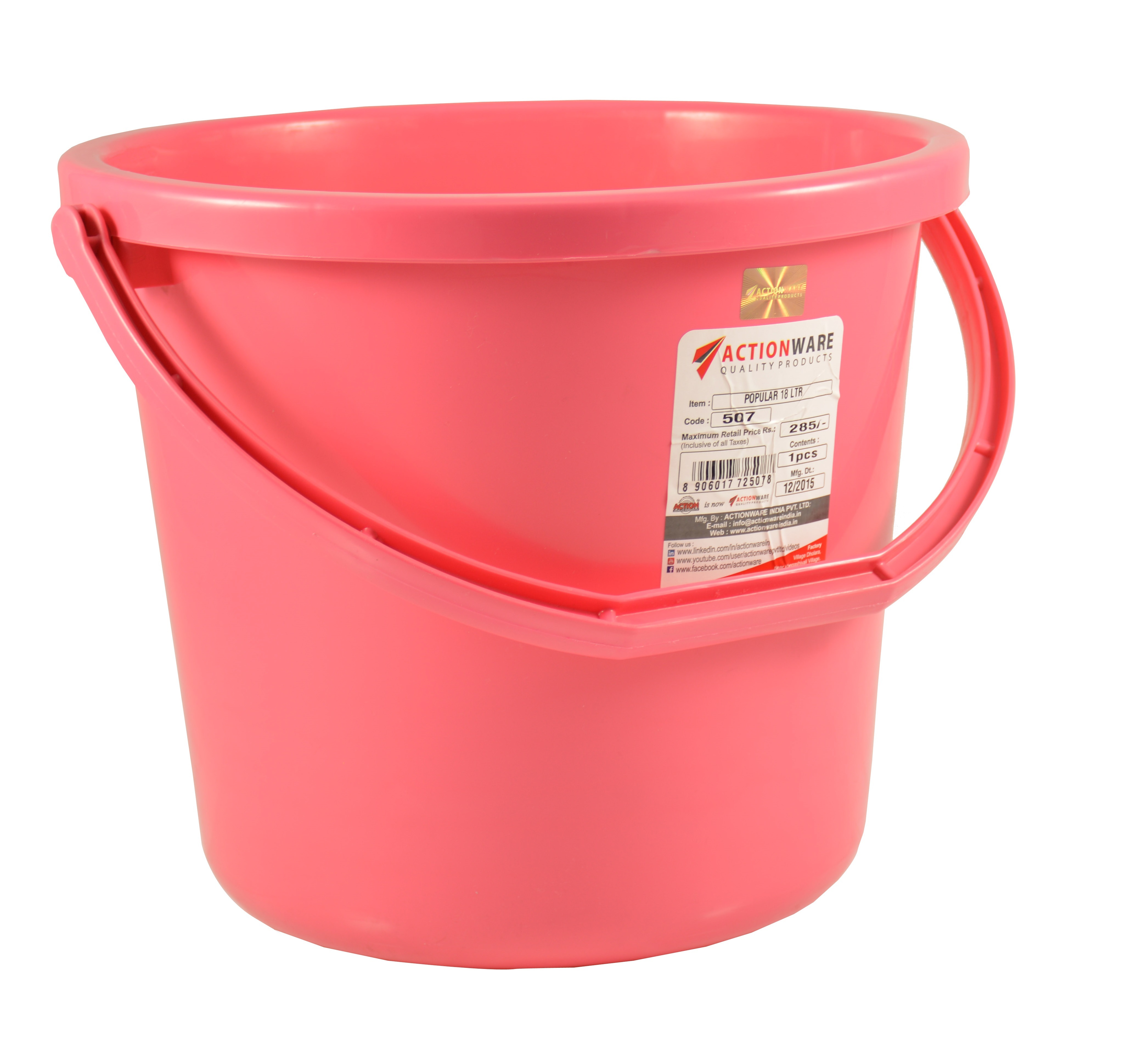Bucket 18 Ltr Cavity Quantity: Single
