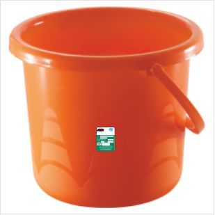 Unbreakable Plastic Bucket - 16 Ltr Capacity | Premium Virgin Food Grade Material, Elegant Pink-blue-orange Design