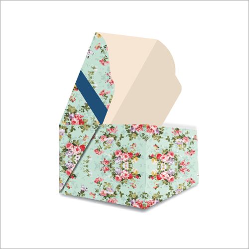 Flower Printed Cake Box - Paper, Sizes: 8x8x5, 10x10x5, 12x12x5 | UV Offset Printing, Glossy Lamination, Square Shape, Custom Print Options