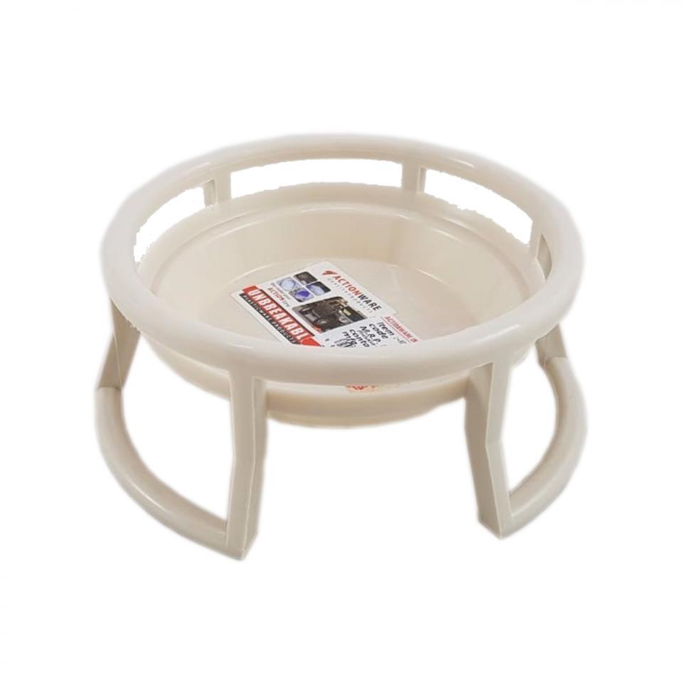 Nice N New Pot Stand (Small) - Abs Plastic, Small Size, Blue | Multi-purpose Design For Carrying Heavy Pots, Available In Pink, Brown, Cream