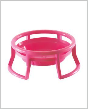 Nice N New Pot Stand (Small) - Abs Plastic, Small Size, Blue | Multi-purpose Design For Carrying Heavy Pots, Available In Pink, Brown, Cream