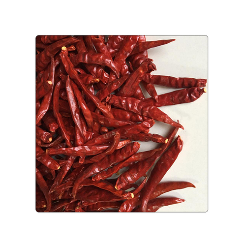 Teja S17 Red Chili - Stemless, 6-8 cm Length, Bright Red Color | Top Grade Dry Red Chili, Spicy Flavor, Long Shelf Life of 24 Months