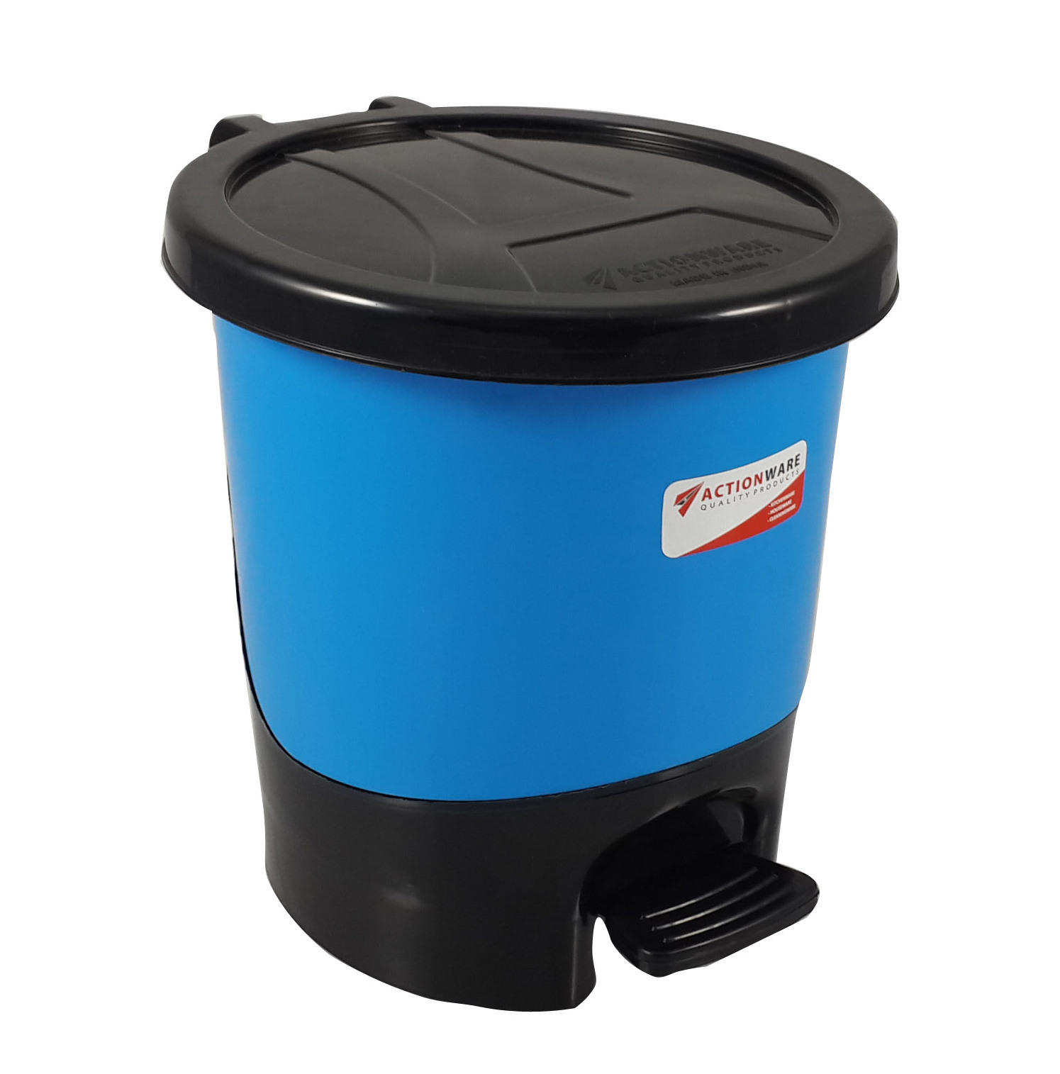 Unbreakable Plastic Dustbin - 5 Liter Capacity | Sea Green Color Manual Cleaning Equipment New Usage