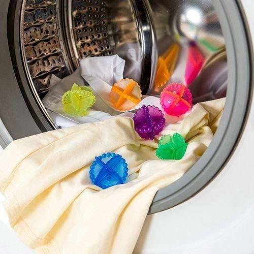 Washing Ball - High Quality Silicone, 4 Pcs Reusable Laundry Dryer Balls For Effective Clothes Washing And Twisting Prevention, Enhances Drying And Fluffiness