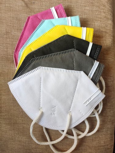 N95 Mask - Pp Non-woven Melt Blown Filter, Oval Shape, Disposable Face Mask | Anti-bacteria, Anti-dust, Anti-smog, Flexible Earloop, Nose-bridge Fit