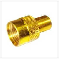 Polished Brass Luer Lock