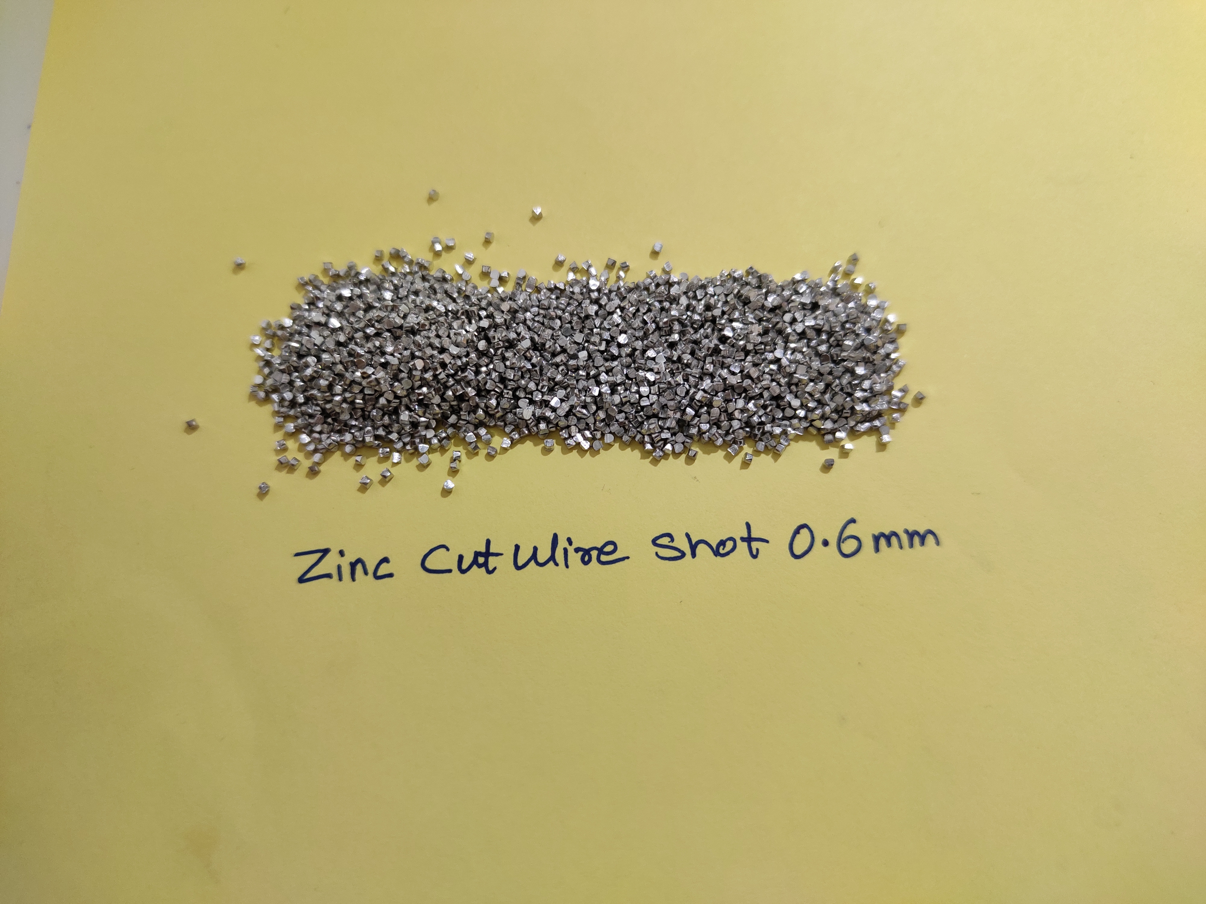 Zinc Cut Wire Shots - 99.99% Zinc, Sizes 0.6 Mm To 2.5 Mm, Silver Grey Color | Angular Grain Shape, Ideal For Aluminium Die Casting & Cleaning