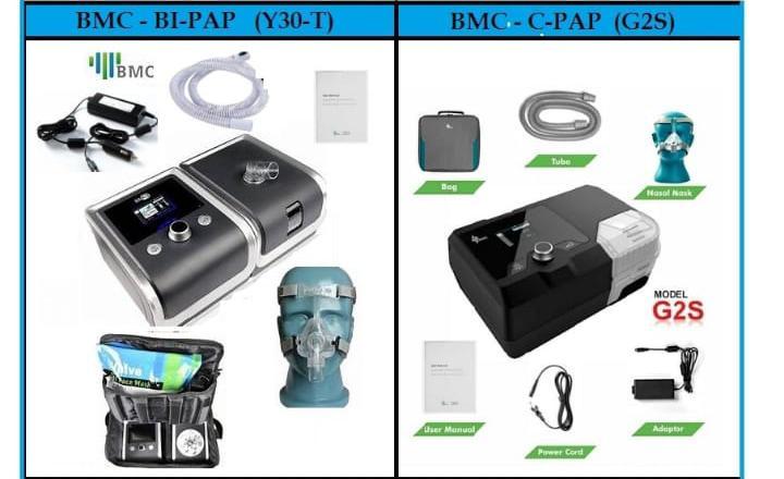 Bmc Auto Gii Cpap - Pressure Range 4 To 20 Cm H2o With 0.5 Cm H2o Increments | Lightweight 1.5 Kg, Fiber Material, 170x196x118 Mm Dimensions, Ideal For Hospital, Clinical, Home Use