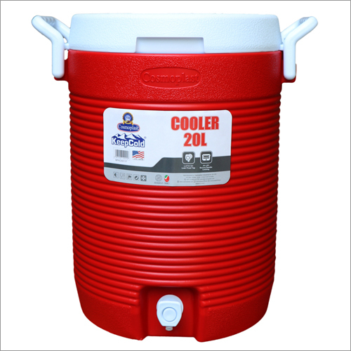 रेड 20 लीटर इम्पोर्टेड कॉस्मोप्लास्ट वाटर कूलर
