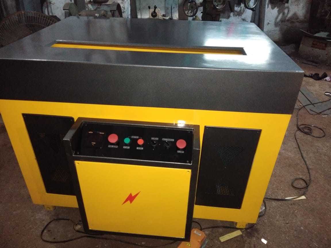 Edge Squaring Machine - Mild Steel Body, 3 H.p. Motor , Semi-automatic Operation, 8-10 Ton Pressure, Fully Hydraulic, Plc Control