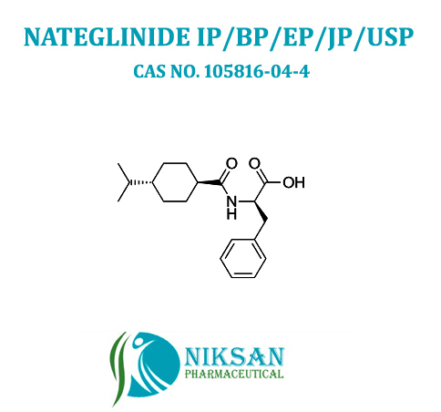 Nateglinide - Off-white To White Powder , 99% Purity For Blood Sugar Control In Diabetics