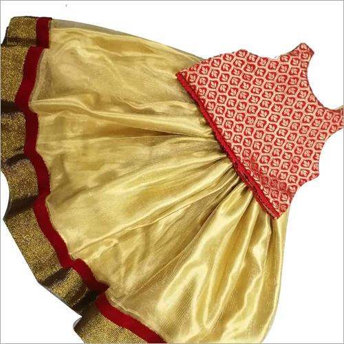 Girls Traditional Frock - Cotton Blend, Sizes S-XL | Washable, All-Season Wear