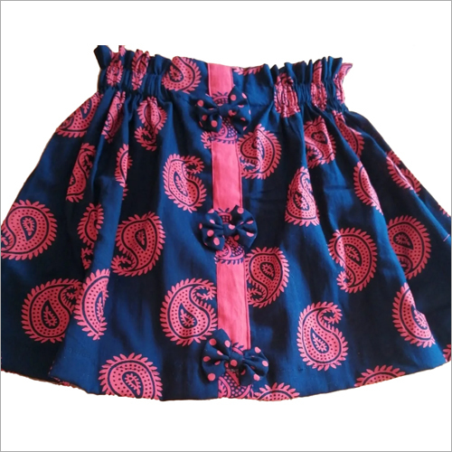 Washable Girls Printed Skirt
