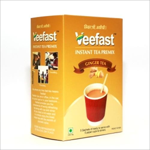 Ginger Tea With 5 Sachets Of Tea Premix, 5 Insulated Cups To Serve And 5 Stirrers To Mix