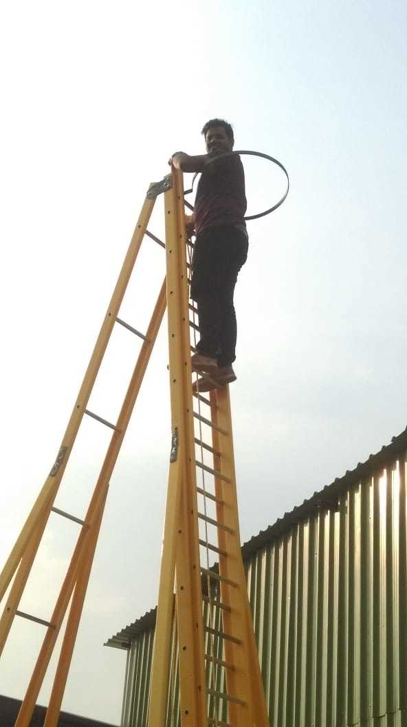 Frp / Grp Self Support Extension Ladder Size: 0-36 Ft