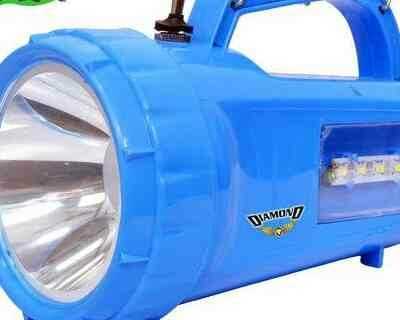 Diamond 10 Watt Led Waterproof Rechargeable Torch - Charging Time: 8 Hours