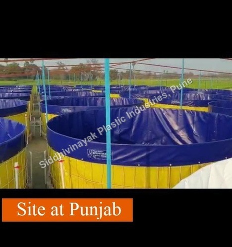 ब्लू बायोफ्लोक फिश फार्मिंग टैंक तिरपाल