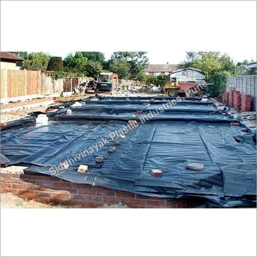 Infrastructure Sheet - 12ft X 115ft, 100% Recycle Ldpe Sheet In Black, 200-300 Micron Thickness, Odourless, Smooth & Textured Surface, Wear-resistant