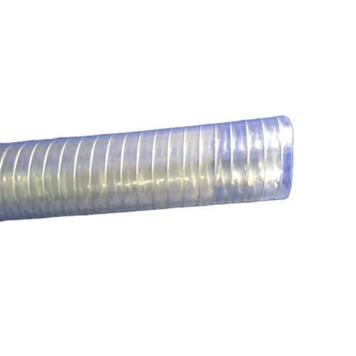 पारदर्शी टीपीयू थंडर नली स्टेनलेस स्टील आईनॉक्स तार नली