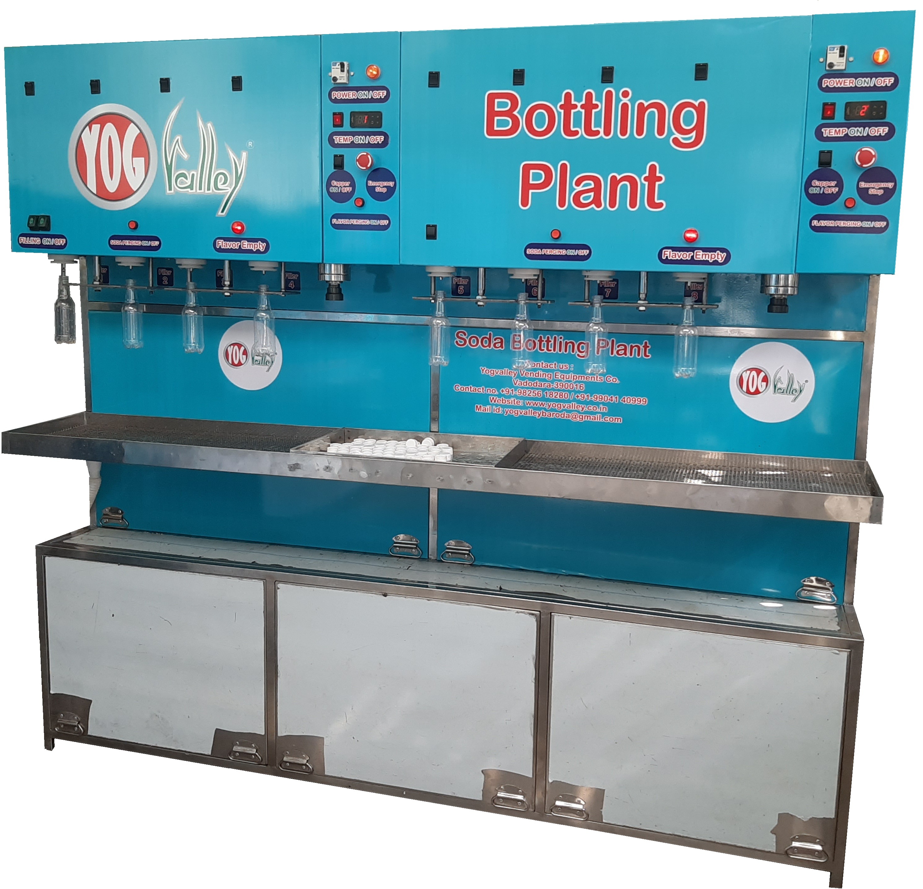 Semi Automatic Filling Machine - Stainless Steel, 7x4x6 Ft, Blue | Eco Friendly, High Efficiency, Low Noise, Self-centering Device